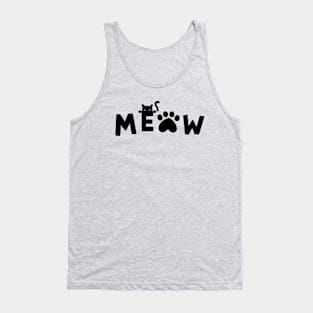 back cat meow Tank Top